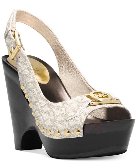 platform heels michael kors|Michael Kors high heel sneakers.